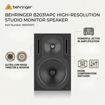 Behringer B2031APC High-Resolution Studio Monitor Speaker