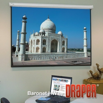 Draper Baronet/Series 130 x 340 100" Diagonal 4:3 Aspect Electrical Projection Screen