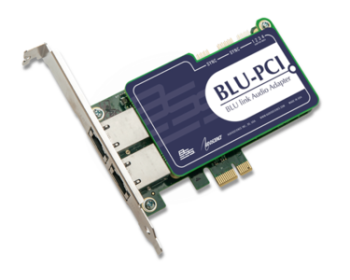 BSS BLU-PCI 64 Channel PCI Express Sound Card - BLU link