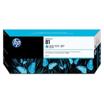 HP 81 Light Cyan Dye Ink Cartridge C4934A