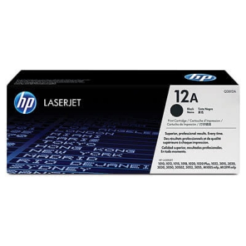 HP 12A Black Original LaserJet Toner Cartridge