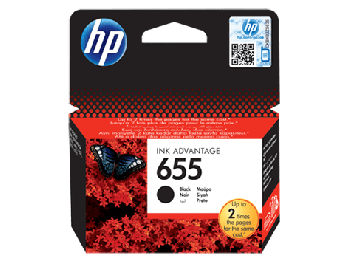 HP 655 Black Original Ink Cartridge CZ109AE