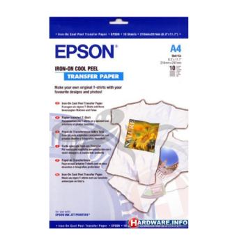 Epson Iron-on-transfer Paper, DIN A4, 124g/m², 10 Sheets