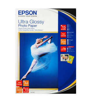 Epson A4 Ultra Glossy Photo Paper - 15 Sheets (300gsm)