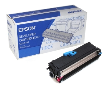 Epson C13S050167 Black Developer Toner Cartridge Standard Capacity- 3000 pages