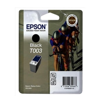 Epson T003 Black Ink Cartridge (Twin Pack) - Retail Pack (untagged)