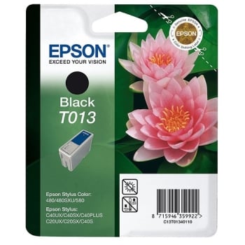 Epson T013 Black Ink Cartridge (Twin Pack) - Retail Pack (untagged) 