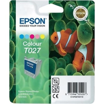 Epson T027 5 Colour Ink Cartridge - Retail Pack (untagged)