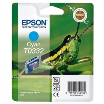 Epson T0332 Cyan Ink Cartridge - Retail Pack (untagged)