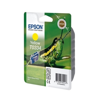 Epson T0334 Yellow Ink Cartridge - Retail Pack (untagged) 