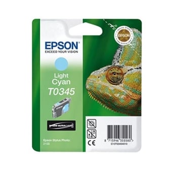 Epson T0345 Light Cyan Ink Cartridge - Retail Pack (untagged)