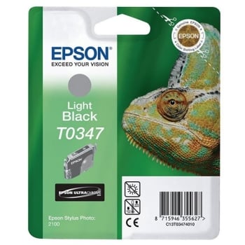 Epson T0347 Light Black Ink Cartridge - Retail Pack (untagged)