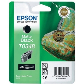 Epson T0348 Matte Black Ink Cartridge - Retail Pack (untagged) 