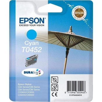 Epson T0452 Cyan Ink Cartridge (Standard) - Retail Pack (untagged)