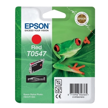 Epson Singlepack Red T0547 Ultra Chrome Hi-Gloss