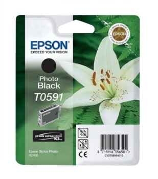 Epson Singlepack Photo Black T0591 Ultra Chrome K3