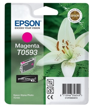 Epson Singlepack Magenta T0593 Ultra Chrome K3 