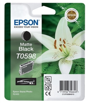 Epson Singlepack Matte Black T0598 UltraChrome K3