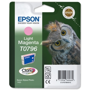 Epson Singlepack Light Magenta T0796 Claria Photographic Ink