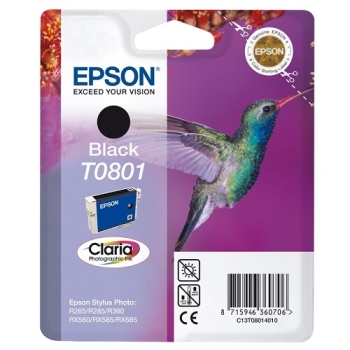 Epson Singlepack Black T0801 Claria Photographic Ink