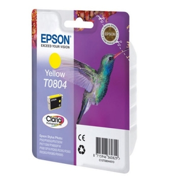 Epson Singlepack Yellow T0804 Claria Photographic Ink