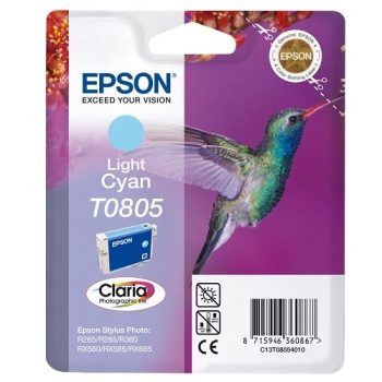 Epson Singlepack Light Cyan T0805 Claria Photographic Ink 