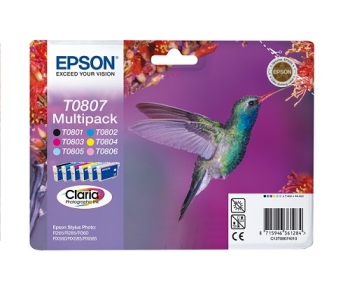 Epson Multipack 6-colours T0807 Claria Photographic Ink