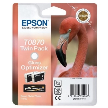 Epson Twinpack Gloss Optimizer T0870 Ultra Gloss High-Gloss 2 