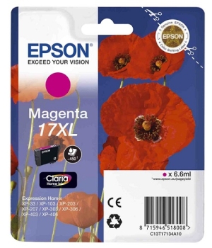 Epson Singlepack Magenta 17XL Claria Home Ink