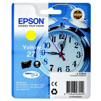 Epson Singlepack Yellow 27 DURABrite Ultra Ink