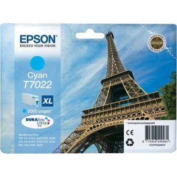 Epson T7022 XL Cyan 2k Ink Cartridge