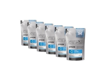 Epson T7412 UltraChrome DS Cyan 1L x 6 Ink Packs