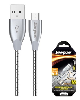 Energizer C16C2AGSLM Steel 1.2M USB2.0 Type C Cable (Pack Of 15)