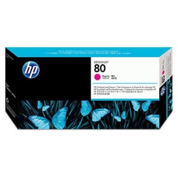 HP 80 Magenta Original Printhead and Cleaner C4822A
