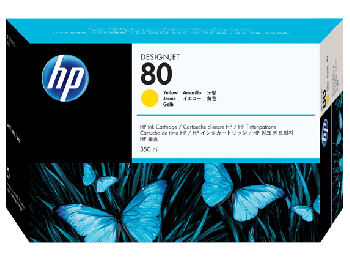 HP 80 Yellow Original Ink Cartridge C4848A