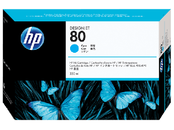 HP 80 Value Pack Cyan Original Ink Cartridge and Printhead C4891A