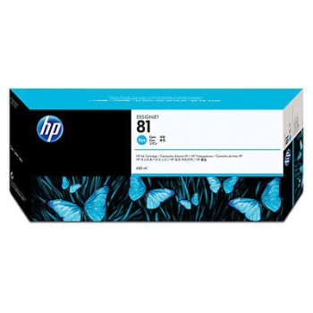 HP 81 Cyan Original Dye Ink Cartridge C4931A