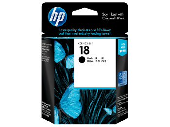 HP 18 Black Original Ink Cartridge C4936A