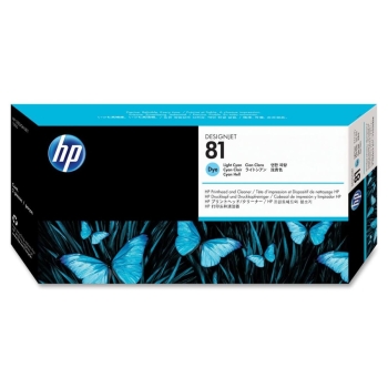 HP 81 Light Cyan Original Dye Printhead and Cleaner C4954A