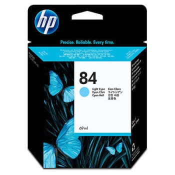 HP 84 69-ml Light Cyan Original Ink Cartridge C5017A 
