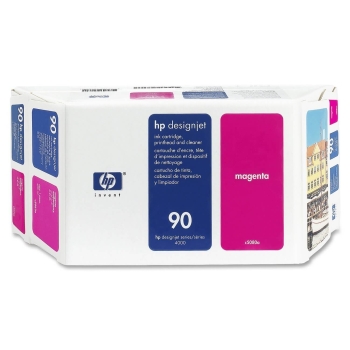 HP 90 400-ml Value Pack Magenta Original Ink Cartridge, Printhead and Cleaner C5080A