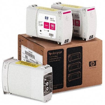 HP 90 400-ml 3-pack Magenta Original Ink Cartridges C5084A