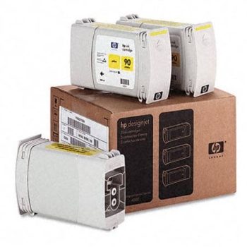HP 90 400-ml 3-pack Yellow Original Ink Cartridges C5085A