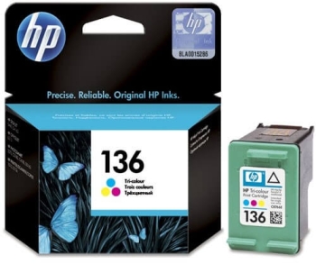 HP 136 Tri-color Original Ink Cartridge C9361HE