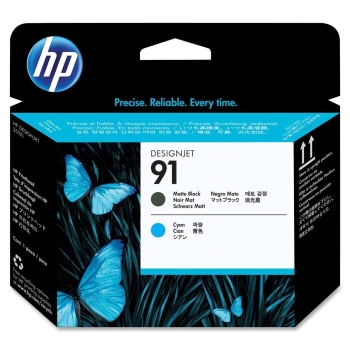 HP 91 Matte Black and Cyan Printhead C9460A