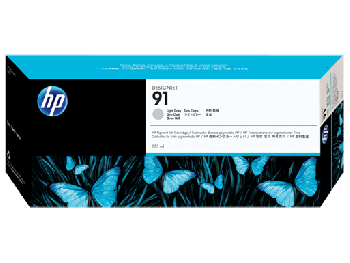 HP 91 775-ml Light Gray Original Pigment Ink Cartridge C9466A