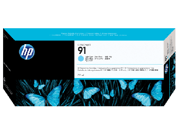 HP 91 775-ml Light Cyan Original Pigment Ink Cartridge C9470A