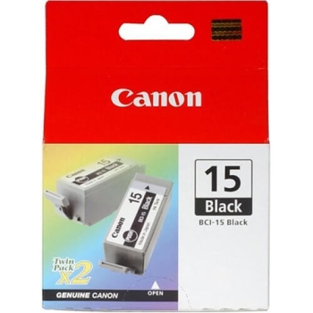 Canon Original Ink Cartridge Twin Pack (BCI-15 Black)