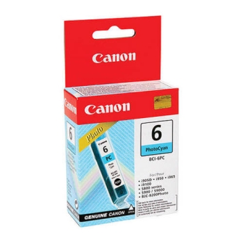 Canon Original Ink Cartridge (BCI-6 Photo Cyan)