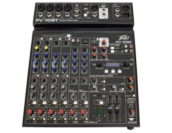 Peavey PV-10BT Compact 10 Channel Mixer  With Bluetooth